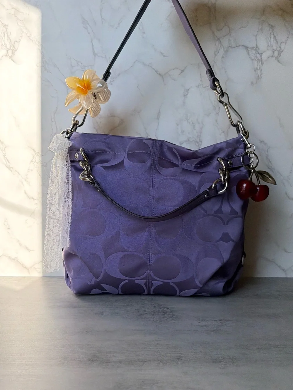 NWOT Lilac Purple Coach Carly Shoulder Bag